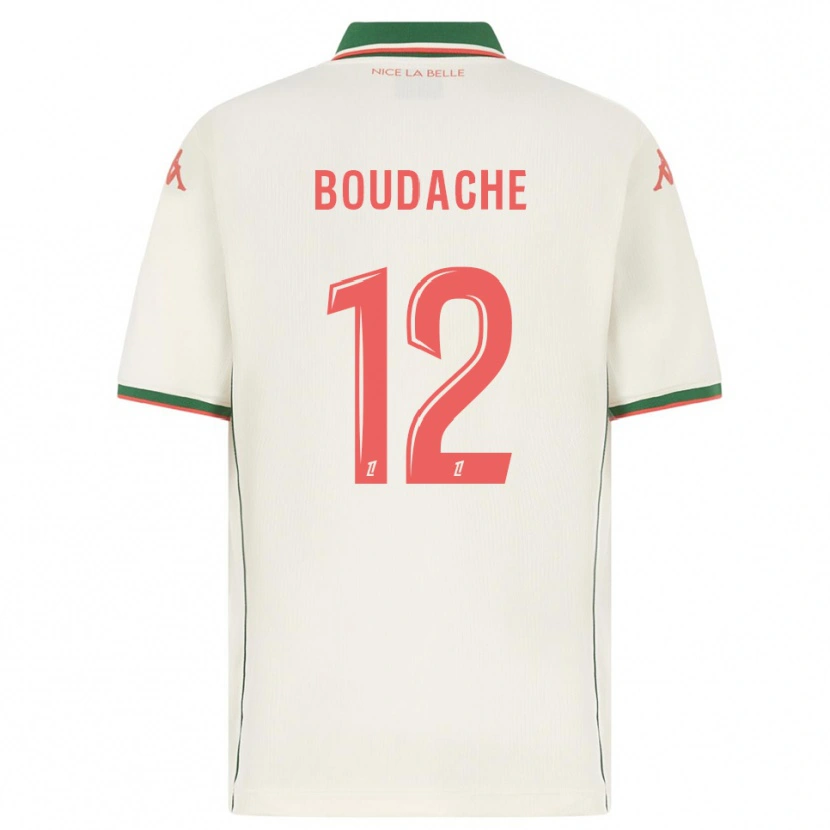 Danxen Herren Kaïl Boudache #12 Weiß Grün Auswärtstrikot Trikot 2025/26 T-Shirt Österreich