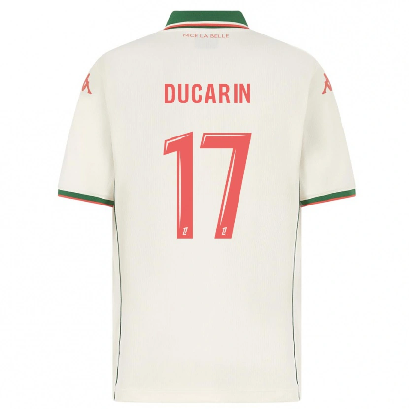 Danxen Herren Léa Ducarin #17 Weiß Grün Auswärtstrikot Trikot 2025/26 T-Shirt Österreich