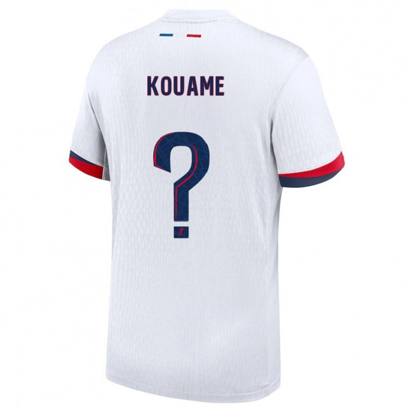 Danxen Herren Kelly Kouame #0 Weiß Rot Auswärtstrikot Trikot 2025/26 T-Shirt Österreich