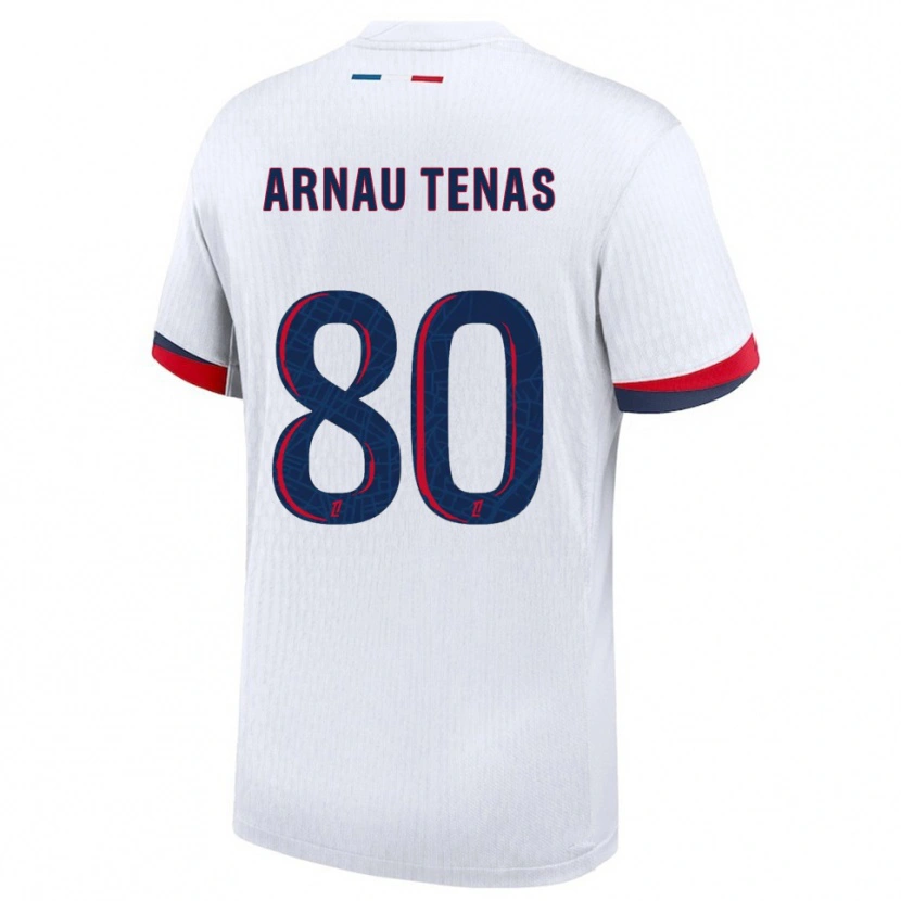 Danxen Herren Arnau Tenas #80 Weiß Rot Auswärtstrikot Trikot 2025/26 T-Shirt Österreich