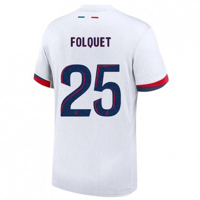 Danxen Herren Magnaba Folquet #25 Weiß Rot Auswärtstrikot Trikot 2025/26 T-Shirt Österreich