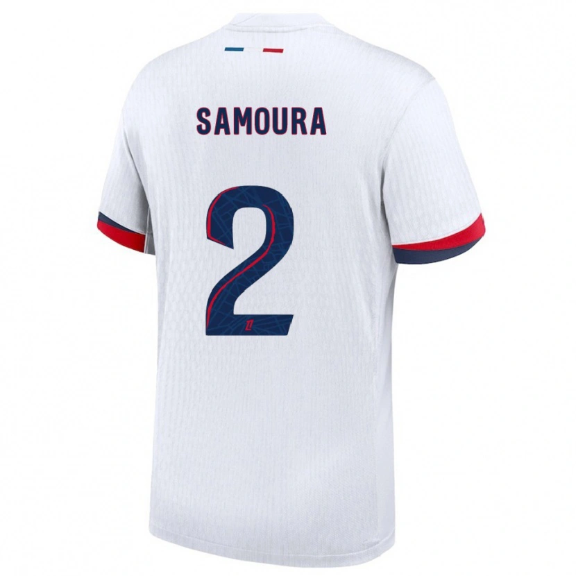 Danxen Herren Thiniba Samoura #2 Weiß Rot Auswärtstrikot Trikot 2025/26 T-Shirt Österreich