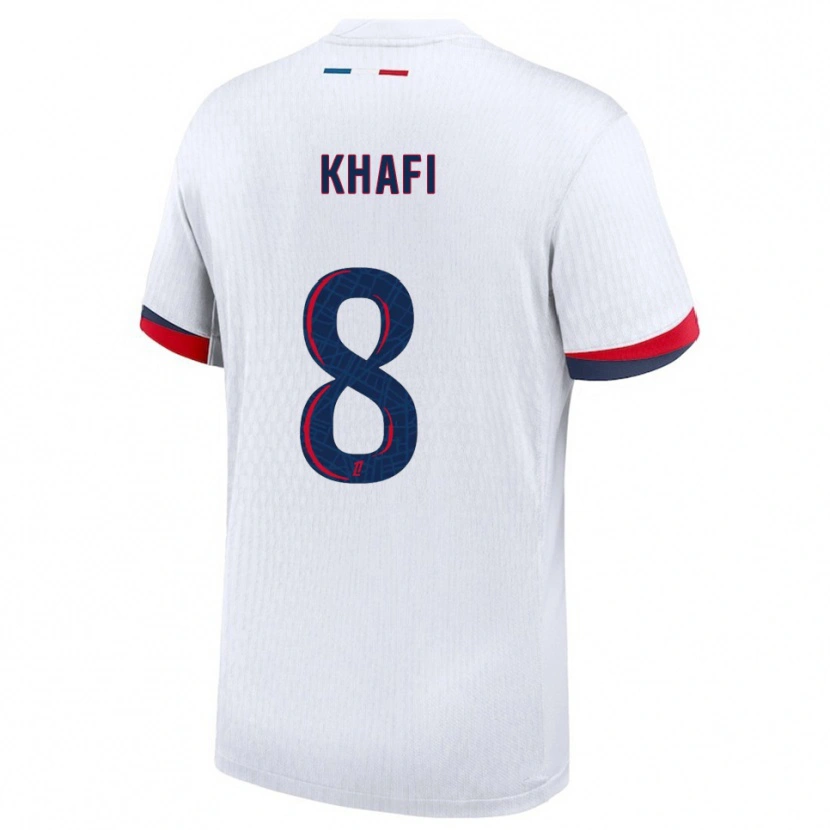 Danxen Herren Yanis Khafi #8 Weiß Rot Auswärtstrikot Trikot 2025/26 T-Shirt Österreich