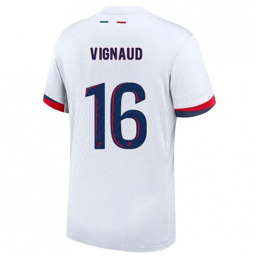 Danxen Herren Arthur Vignaud #16 Weiß Rot Auswärtstrikot Trikot 2025/26 T-Shirt Österreich