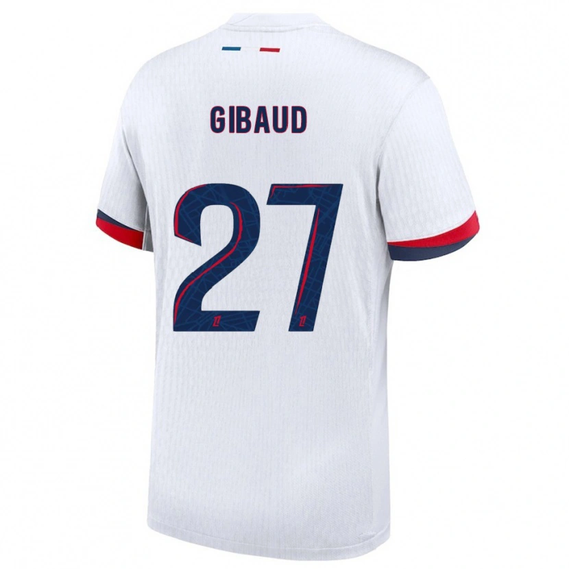 Danxen Herren Pierre Gibaud #27 Weiß Rot Auswärtstrikot Trikot 2025/26 T-Shirt Österreich