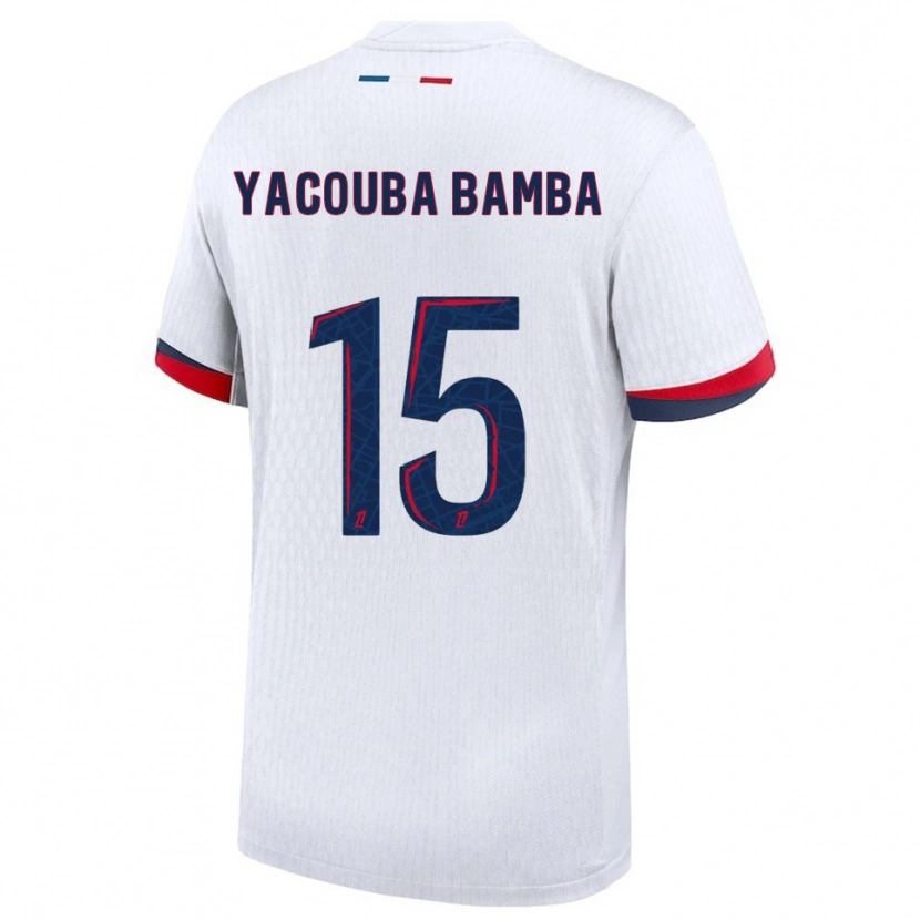 Danxen Herren Ben Yacouba Bamba #15 Weiß Rot Auswärtstrikot Trikot 2025/26 T-Shirt Österreich