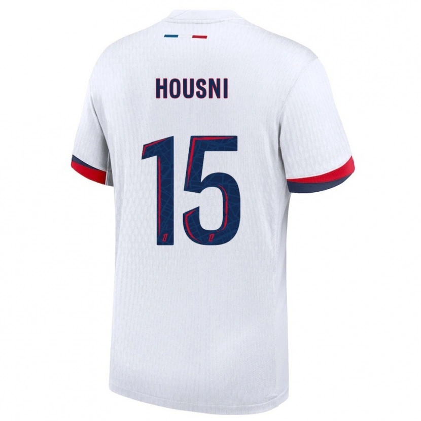 Danxen Herren Ilyes Housni #15 Weiß Rot Auswärtstrikot Trikot 2025/26 T-Shirt Österreich