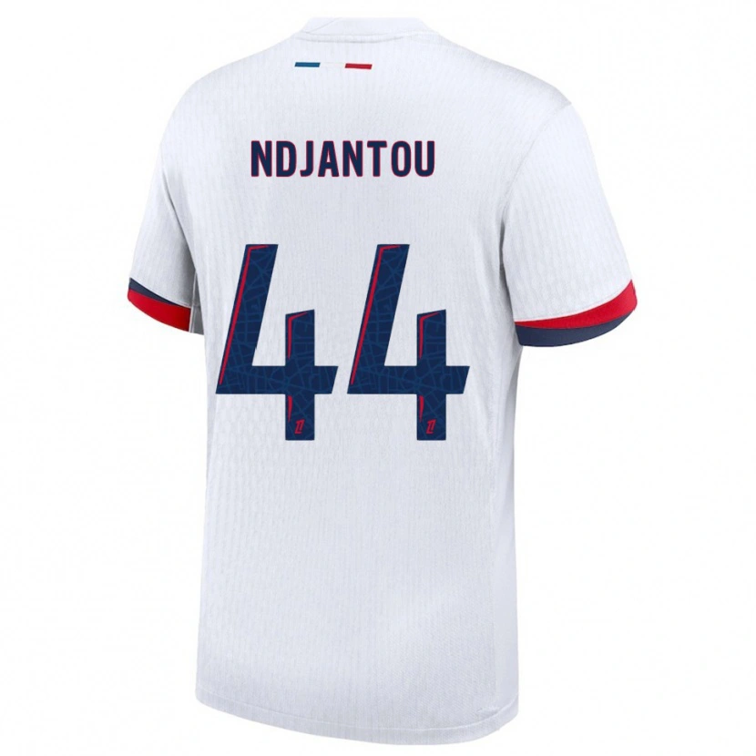 Danxen Herren Quentin Ndjantou #44 Weiß Rot Auswärtstrikot Trikot 2025/26 T-Shirt Österreich