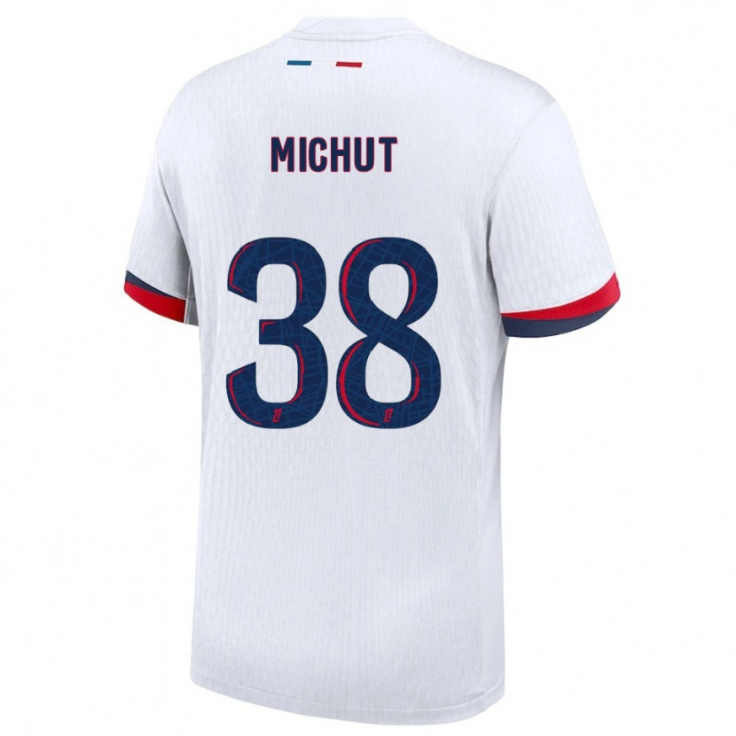 Danxen Herren Edouard Michut #38 Weiß Rot Auswärtstrikot Trikot 2025/26 T-Shirt Österreich