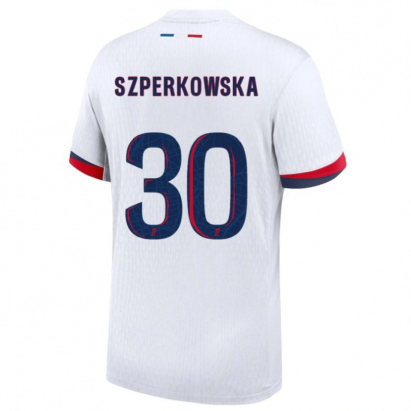 Danxen Herren Oliwia Szperkowska #30 Weiß Rot Auswärtstrikot Trikot 2025/26 T-Shirt Österreich