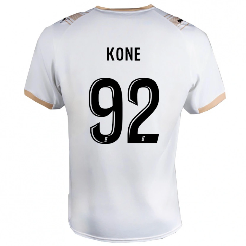 Danxen Herren Abdoul Koné #92 Weiß Schwarz Auswärtstrikot Trikot 2025/26 T-Shirt Österreich