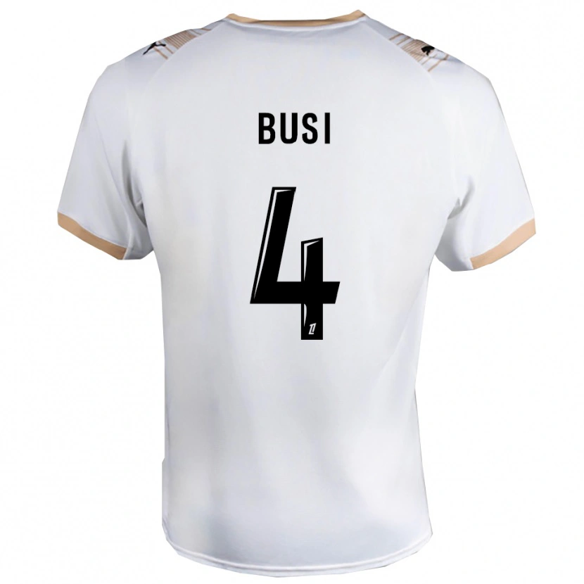 Danxen Herren Maxime Busi #4 Weiß Schwarz Auswärtstrikot Trikot 2025/26 T-Shirt Österreich
