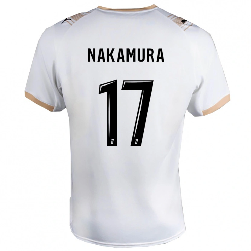Danxen Herren Keito Nakamura #17 Weiß Schwarz Auswärtstrikot Trikot 2025/26 T-Shirt Österreich