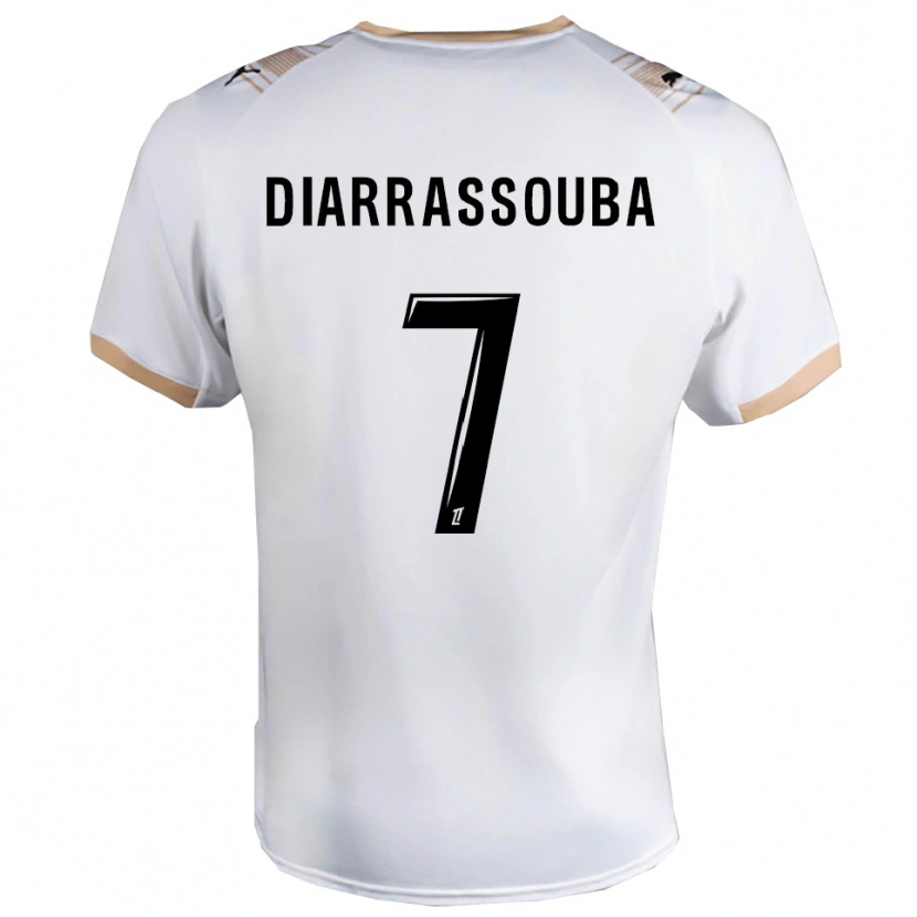 Danxen Herren Tidiane Diarrassouba #7 Weiß Schwarz Auswärtstrikot Trikot 2025/26 T-Shirt Österreich