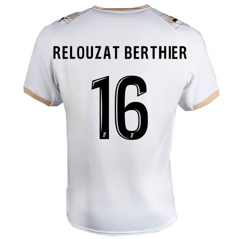 Danxen Herren Maxime Relouzat Berthier #16 Weiß Schwarz Auswärtstrikot Trikot 2025/26 T-Shirt Österreich