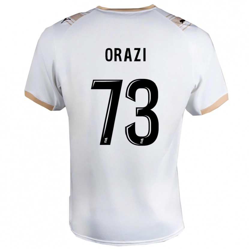 Danxen Herren Ike Orazi #73 Weiß Schwarz Auswärtstrikot Trikot 2025/26 T-Shirt Österreich