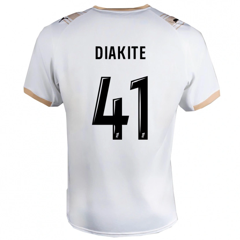 Danxen Herren Ibrahim Diakité #41 Weiß Schwarz Auswärtstrikot Trikot 2025/26 T-Shirt Österreich