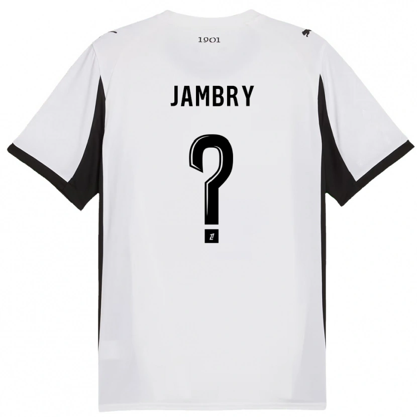 Danxen Herren Melvin Jambry #0 Weiß Schwarz Auswärtstrikot Trikot 2025/26 T-Shirt Österreich