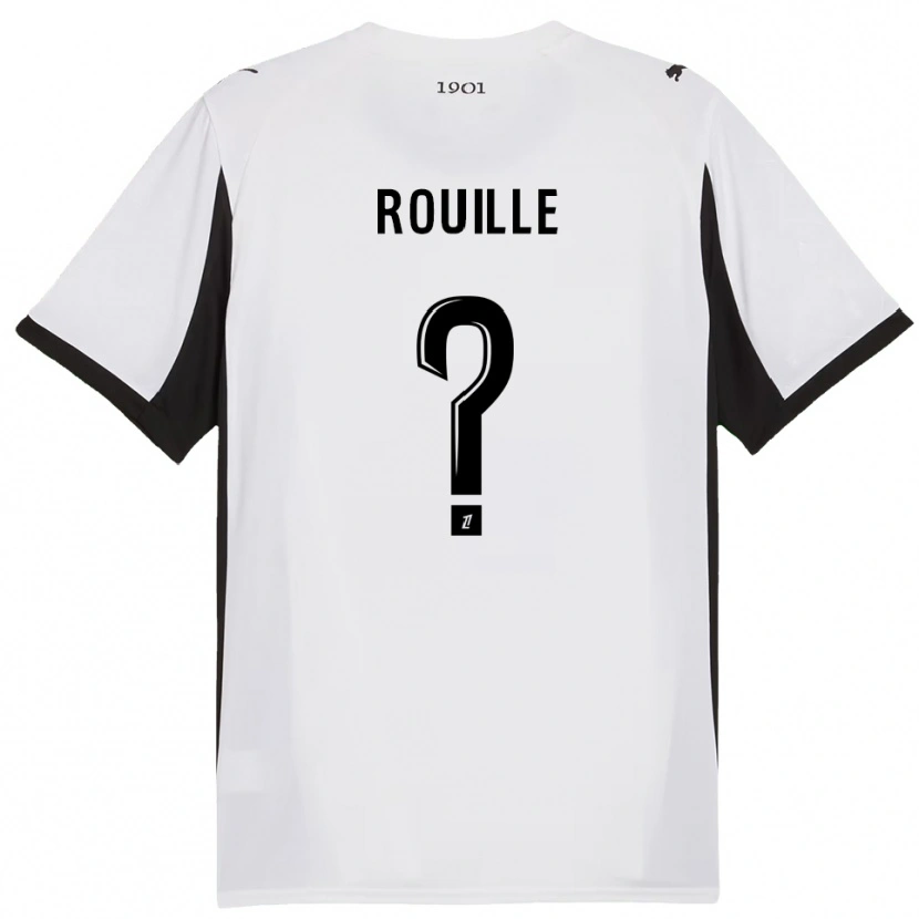 Danxen Herren Léo Rouillé #0 Weiß Schwarz Auswärtstrikot Trikot 2025/26 T-Shirt Österreich