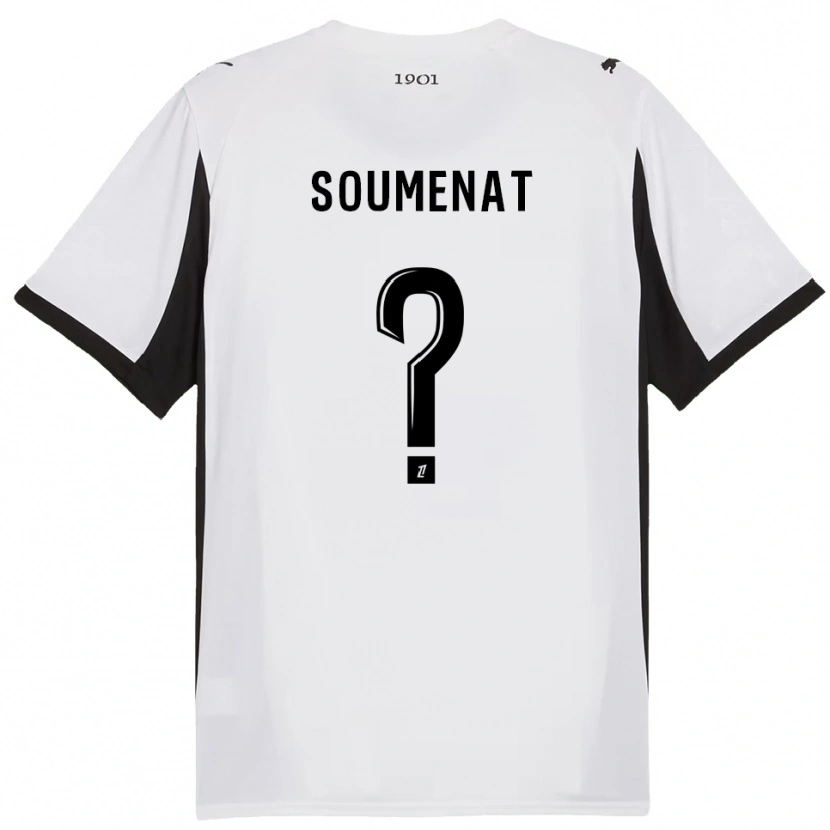 Danxen Herren Flavien Soumenat #0 Weiß Schwarz Auswärtstrikot Trikot 2025/26 T-Shirt Österreich