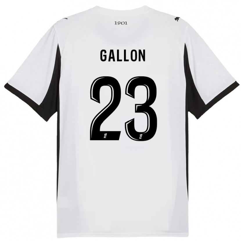 Danxen Herren Gauthier Gallon #23 Weiß Schwarz Auswärtstrikot Trikot 2025/26 T-Shirt Österreich