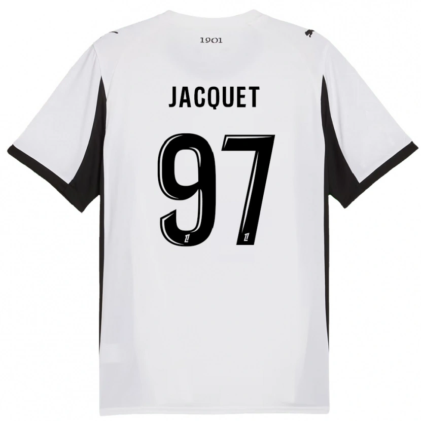 Danxen Herren Jérémy Jacquet #97 Weiß Schwarz Auswärtstrikot Trikot 2025/26 T-Shirt Österreich