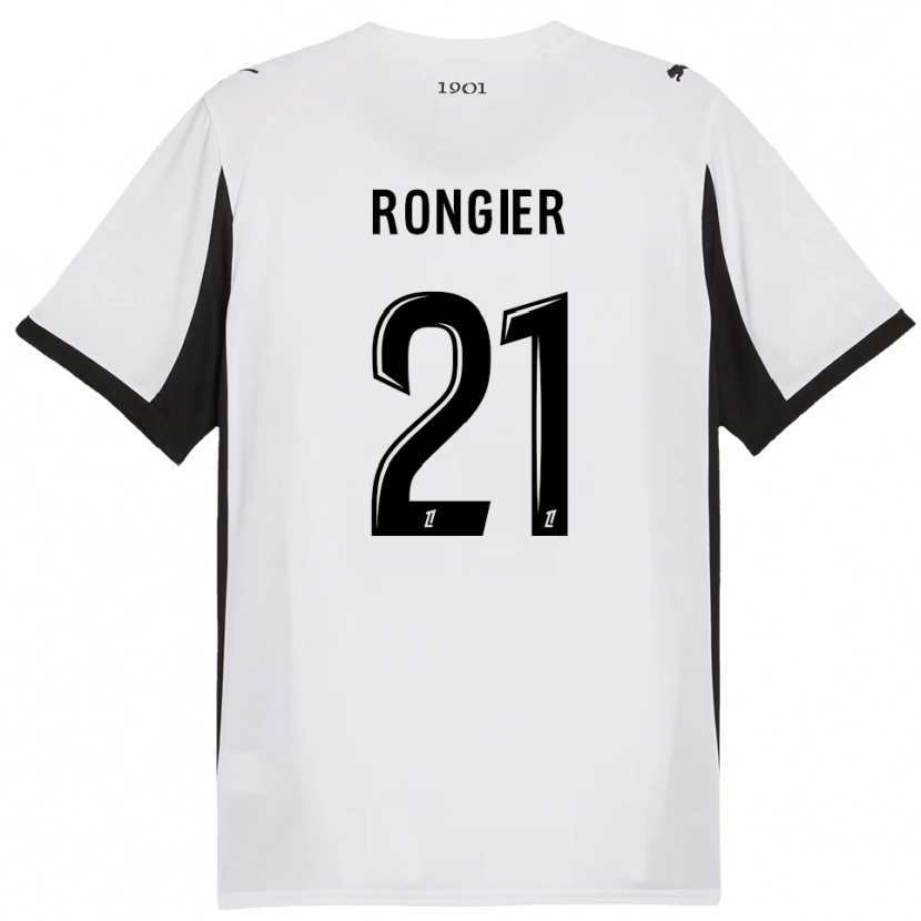 Danxen Herren Valentin Rongier #21 Weiß Schwarz Auswärtstrikot Trikot 2025/26 T-Shirt Österreich