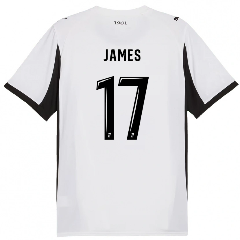Danxen Herren Jordan James #17 Weiß Schwarz Auswärtstrikot Trikot 2025/26 T-Shirt Österreich