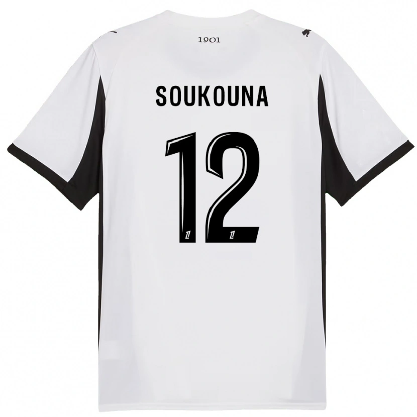 Danxen Herren Isiaka Soukouna #12 Weiß Schwarz Auswärtstrikot Trikot 2025/26 T-Shirt Österreich