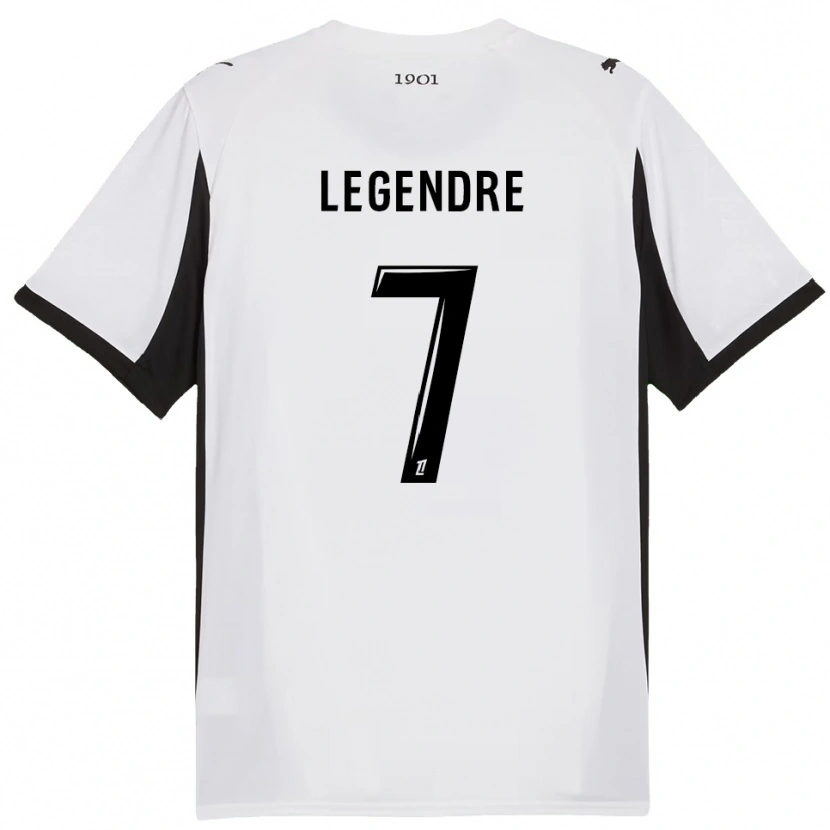 Danxen Herren Elías Legendre #7 Weiß Schwarz Auswärtstrikot Trikot 2025/26 T-Shirt Österreich