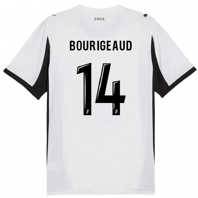 Danxen Herren Benjamin Bourigeaud #14 Weiß Schwarz Auswärtstrikot Trikot 2025/26 T-Shirt Österreich