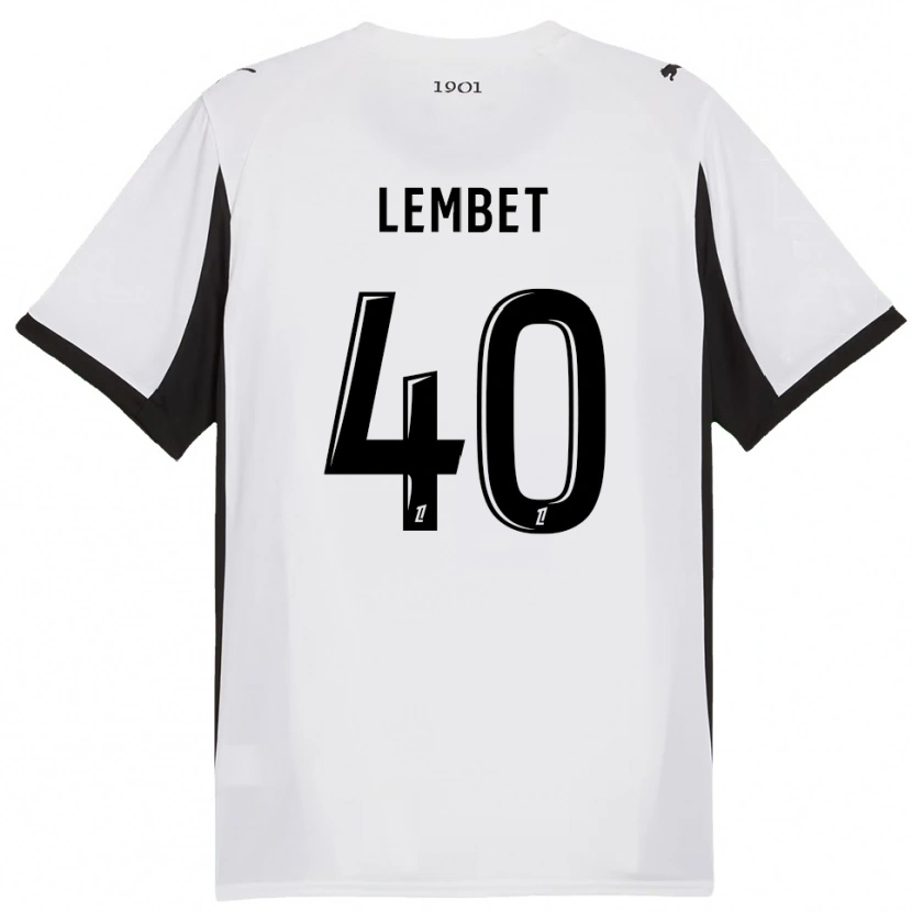 Danxen Herren Geoffrey Lembet #40 Weiß Schwarz Auswärtstrikot Trikot 2025/26 T-Shirt Österreich