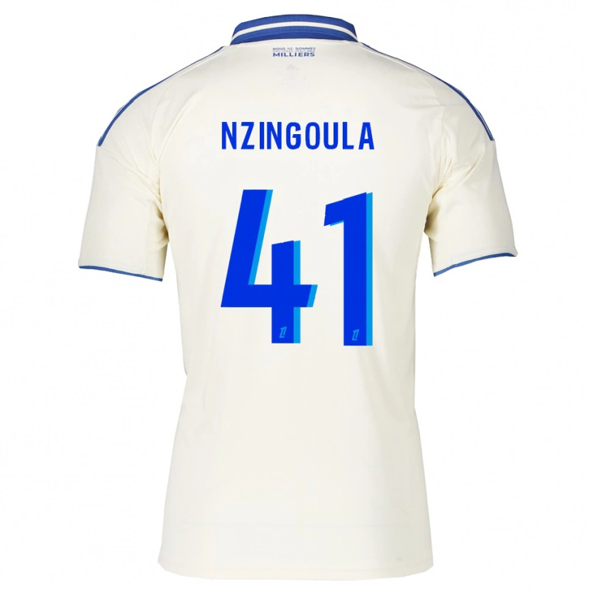 Danxen Herren Rabby Nzingoula #41 Champagner Blau Auswärtstrikot Trikot 2025/26 T-Shirt Österreich