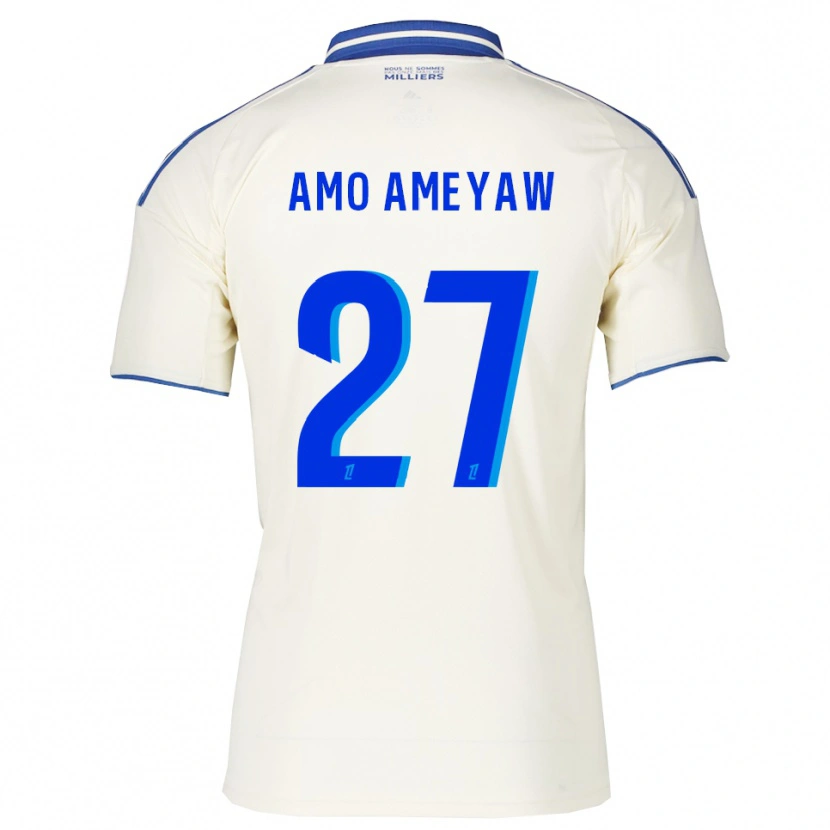 Danxen Herren Samuel Amo-Ameyaw #27 Champagner Blau Auswärtstrikot Trikot 2025/26 T-Shirt Österreich