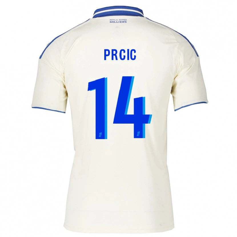Danxen Herren Sanjin Prcic #14 Champagner Blau Auswärtstrikot Trikot 2025/26 T-Shirt Österreich