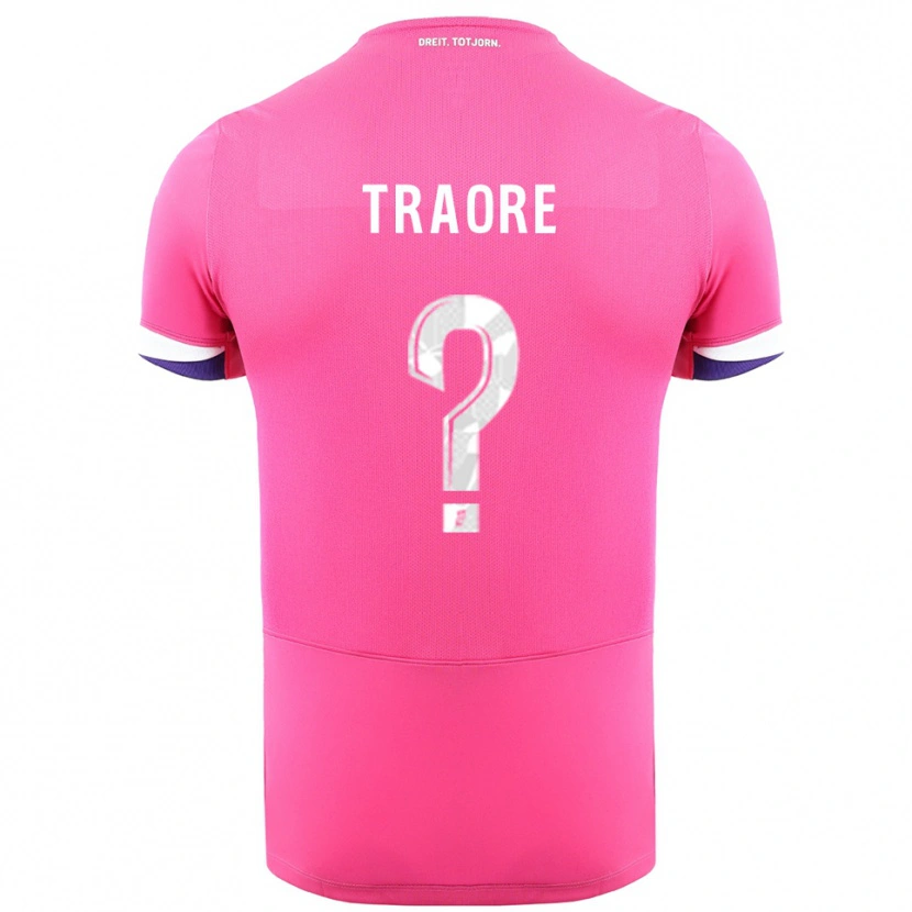 Danxen Herren Bonota Traoré #0 Rosa Weiß Auswärtstrikot Trikot 2025/26 T-Shirt Österreich