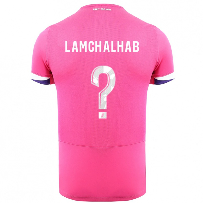 Danxen Herren Merwan Lamchalhab #0 Rosa Weiß Auswärtstrikot Trikot 2025/26 T-Shirt Österreich