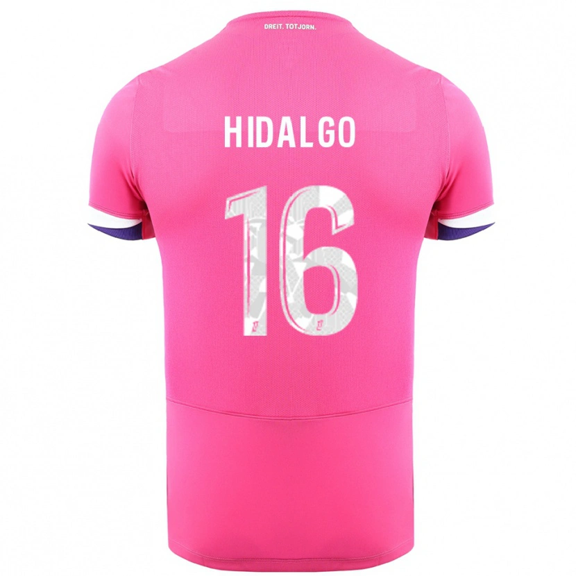 Danxen Herren Santiago Hidalgo #16 Rosa Weiß Auswärtstrikot Trikot 2025/26 T-Shirt Österreich