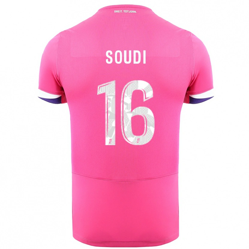 Danxen Herren Adam Soudi #16 Rosa Weiß Auswärtstrikot Trikot 2025/26 T-Shirt Österreich