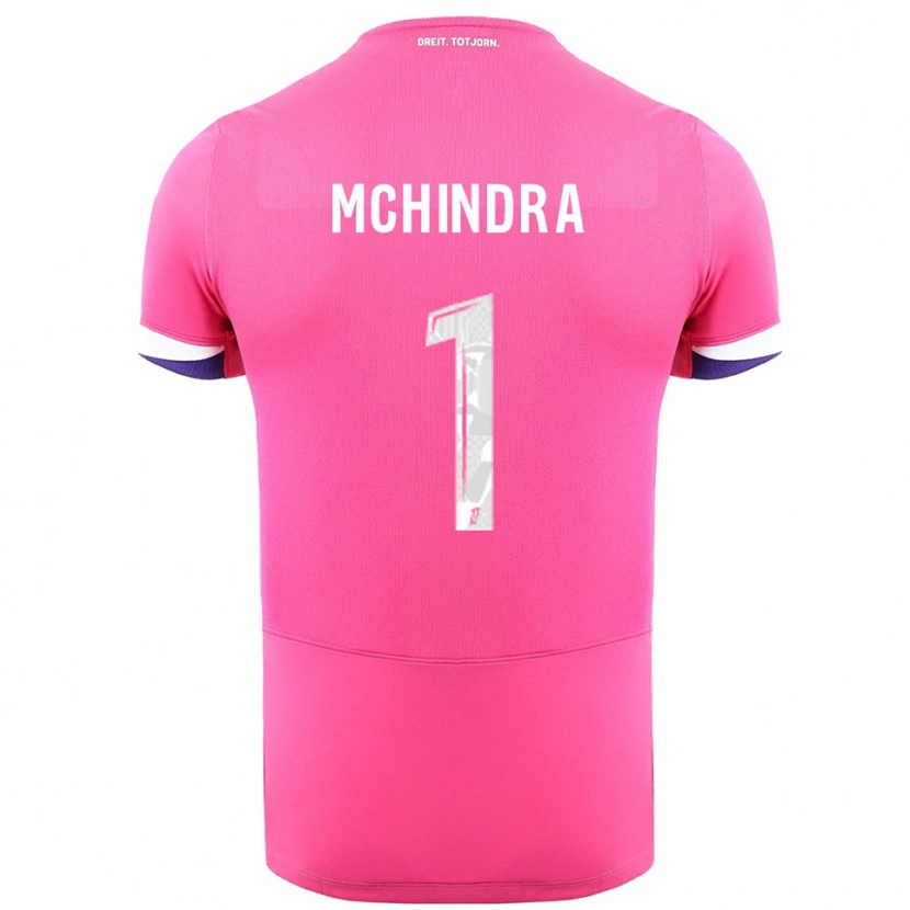 Danxen Herren Naime Said Mchindra #1 Rosa Weiß Auswärtstrikot Trikot 2025/26 T-Shirt Österreich