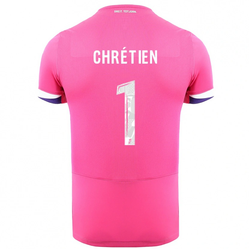 Danxen Herren Jean-Pierre Chrétien #1 Rosa Weiß Auswärtstrikot Trikot 2025/26 T-Shirt Österreich