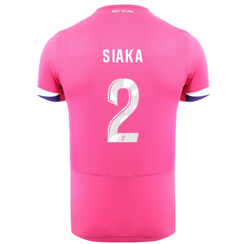 Danxen Herren Nazihary Siaka #2 Rosa Weiß Auswärtstrikot Trikot 2025/26 T-Shirt Österreich