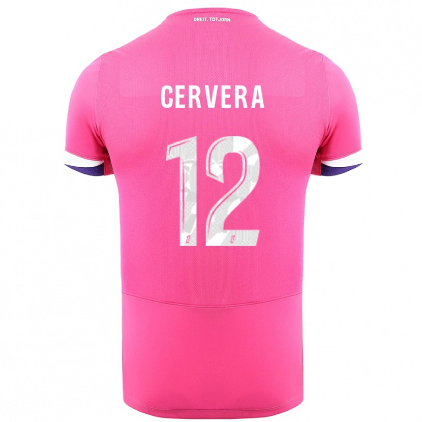 Danxen Herren Laurianne Cervera #12 Rosa Weiß Auswärtstrikot Trikot 2025/26 T-Shirt Österreich