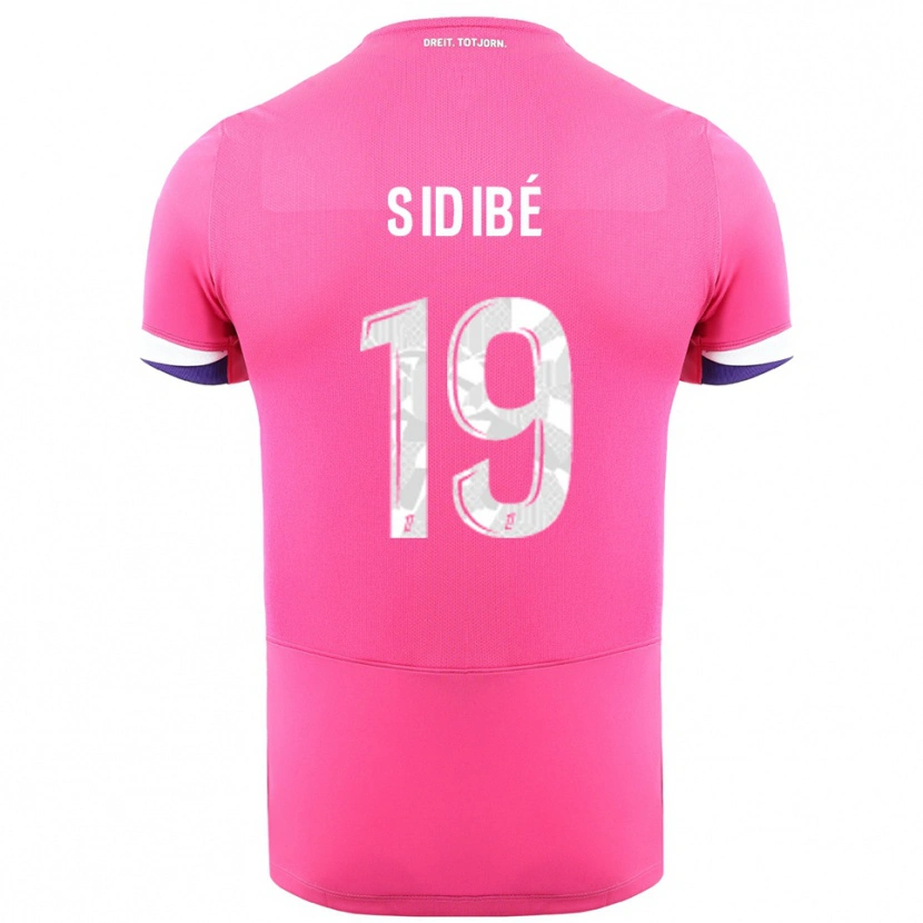 Danxen Herren Djibril Sidibé #19 Rosa Weiß Auswärtstrikot Trikot 2025/26 T-Shirt Österreich