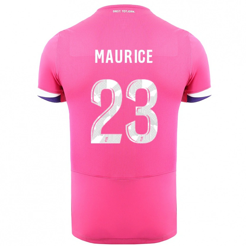 Danxen Herren Sandra Maurice #23 Rosa Weiß Auswärtstrikot Trikot 2025/26 T-Shirt Österreich