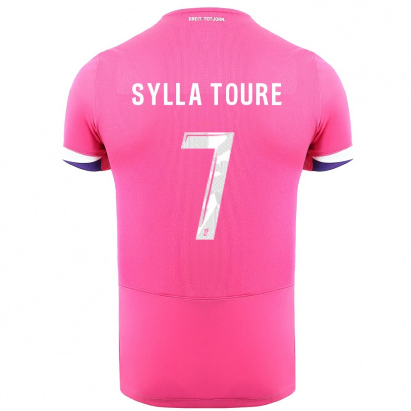 Danxen Herren Ismael Sylla Touré #7 Rosa Weiß Auswärtstrikot Trikot 2025/26 T-Shirt Österreich