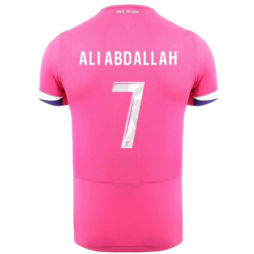 Danxen Herren Nivine Ali Abdallah #7 Rosa Weiß Auswärtstrikot Trikot 2025/26 T-Shirt Österreich