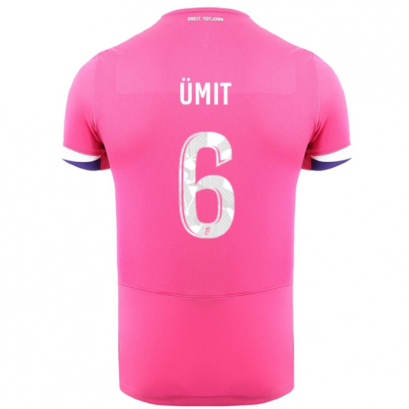 Danxen Herren Ümit Akdağ #6 Rosa Weiß Auswärtstrikot Trikot 2025/26 T-Shirt Österreich