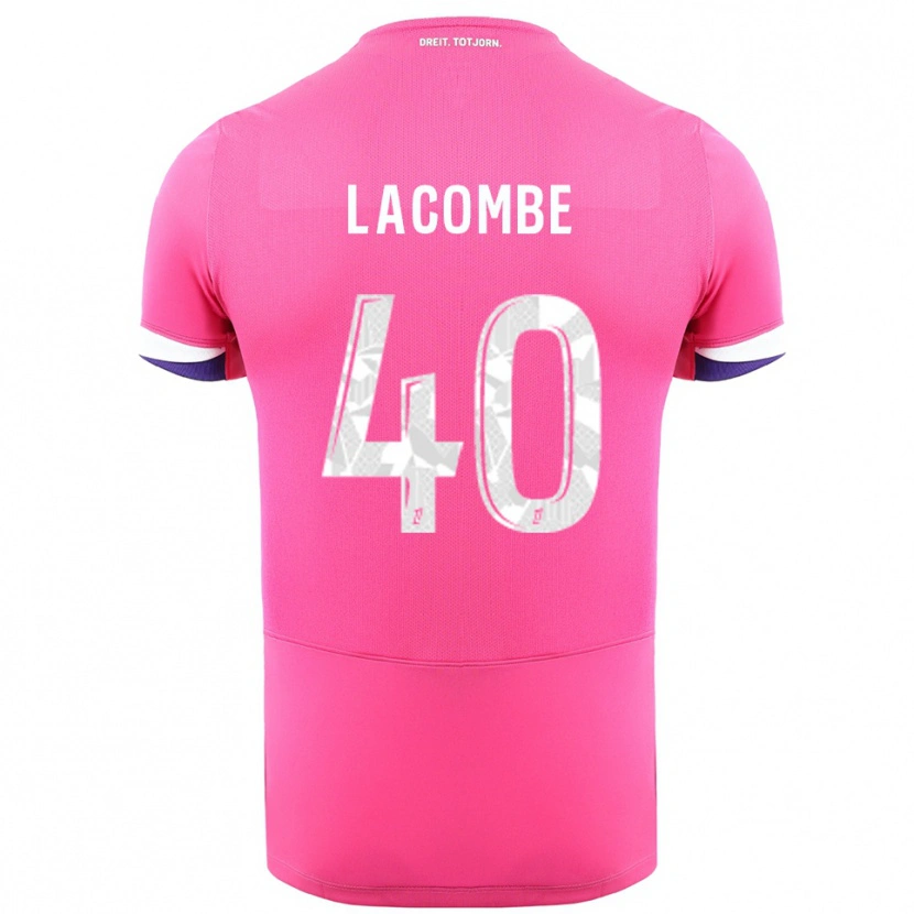 Danxen Herren Justin Lacombe #40 Rosa Weiß Auswärtstrikot Trikot 2025/26 T-Shirt Österreich