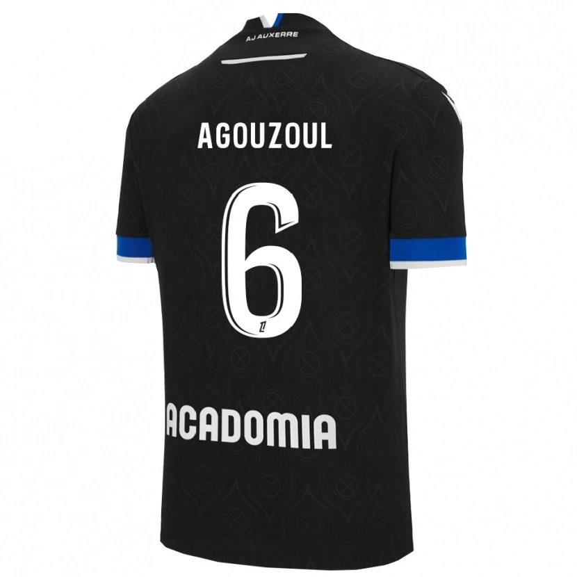 Danxen Herren Saad Agouzoul #6 Schwarz Weiß Auswärtstrikot Trikot 2025/26 T-Shirt Österreich
